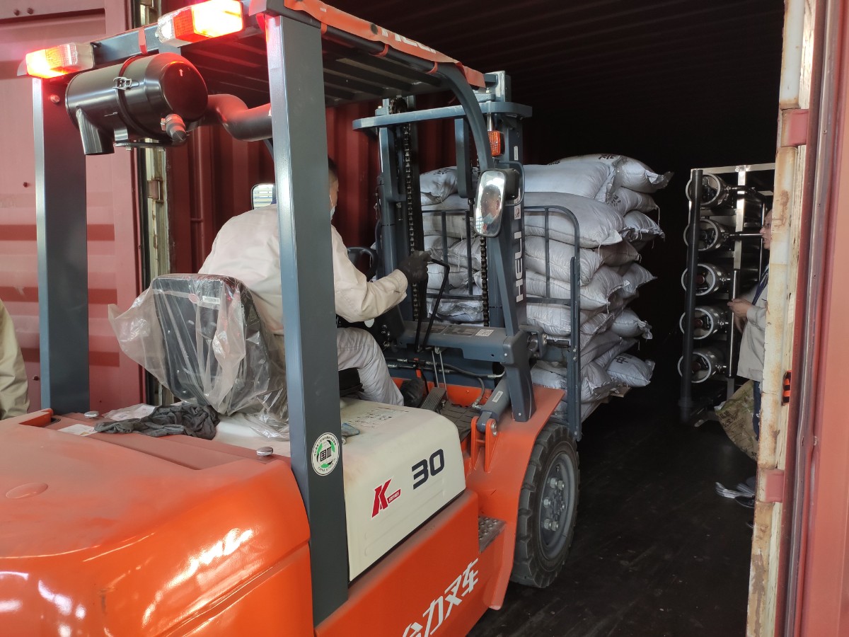 【安徽极速电竞官网】某电子行业10吨双+EDI设备发货现场(图6)